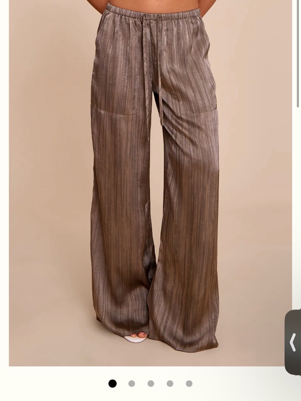 PLT Wide Leg Satin Pants US10